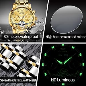 Amazon.com: OLEVS Watches for Men Automatic Mechanical Self